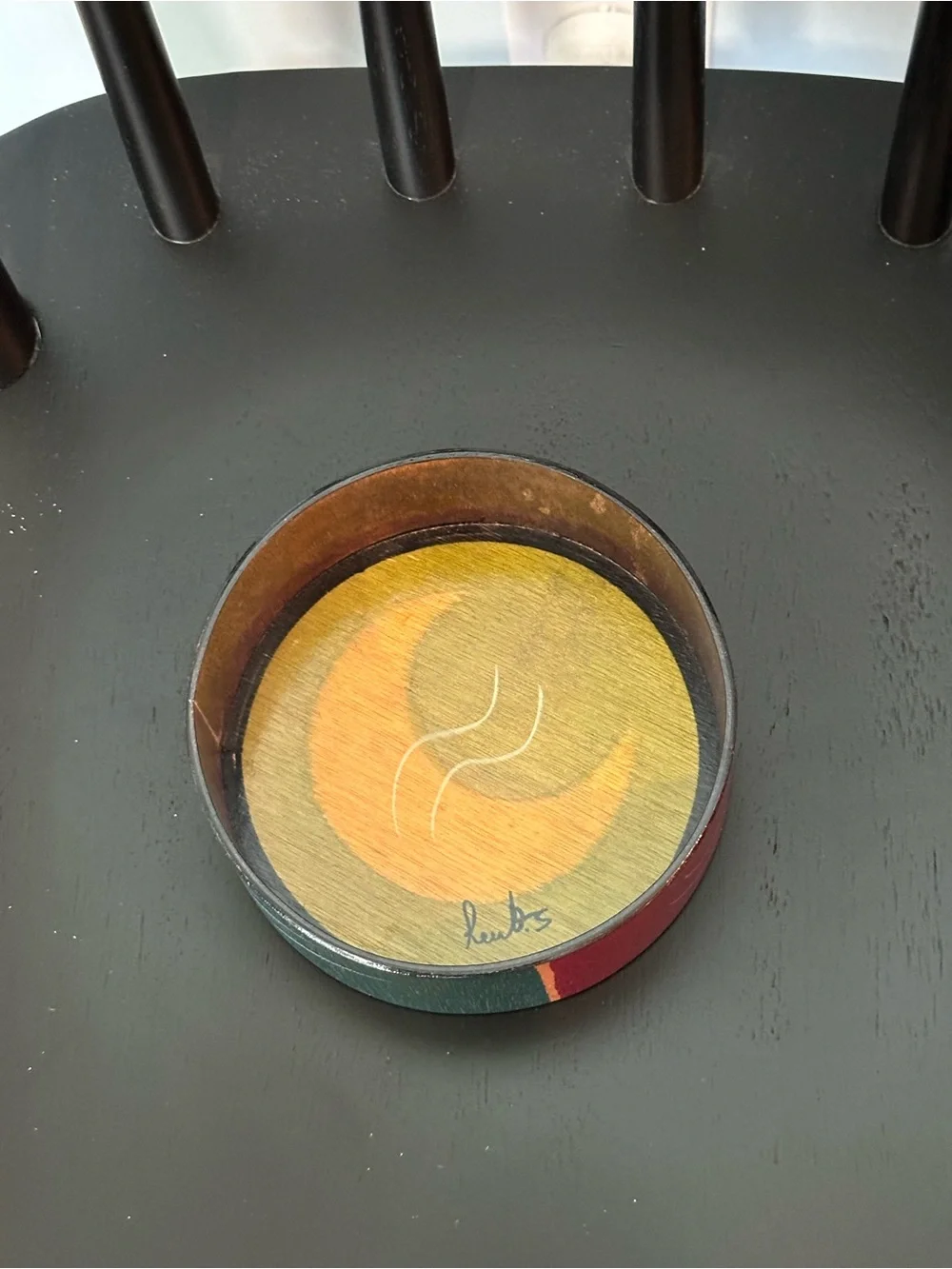 Vintage Kakadu Hand-Painted Tray, Bowl, and Coaster Set